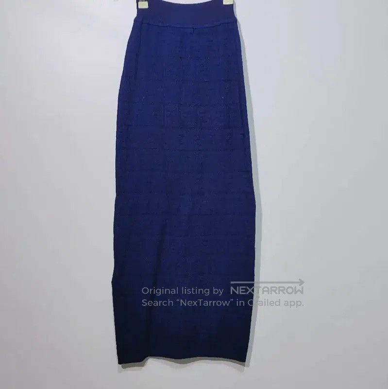 Fendi Fendi Women’s Cotton Midi Skirt in Dark Blue . Size 22" - 2 Thumbnail
