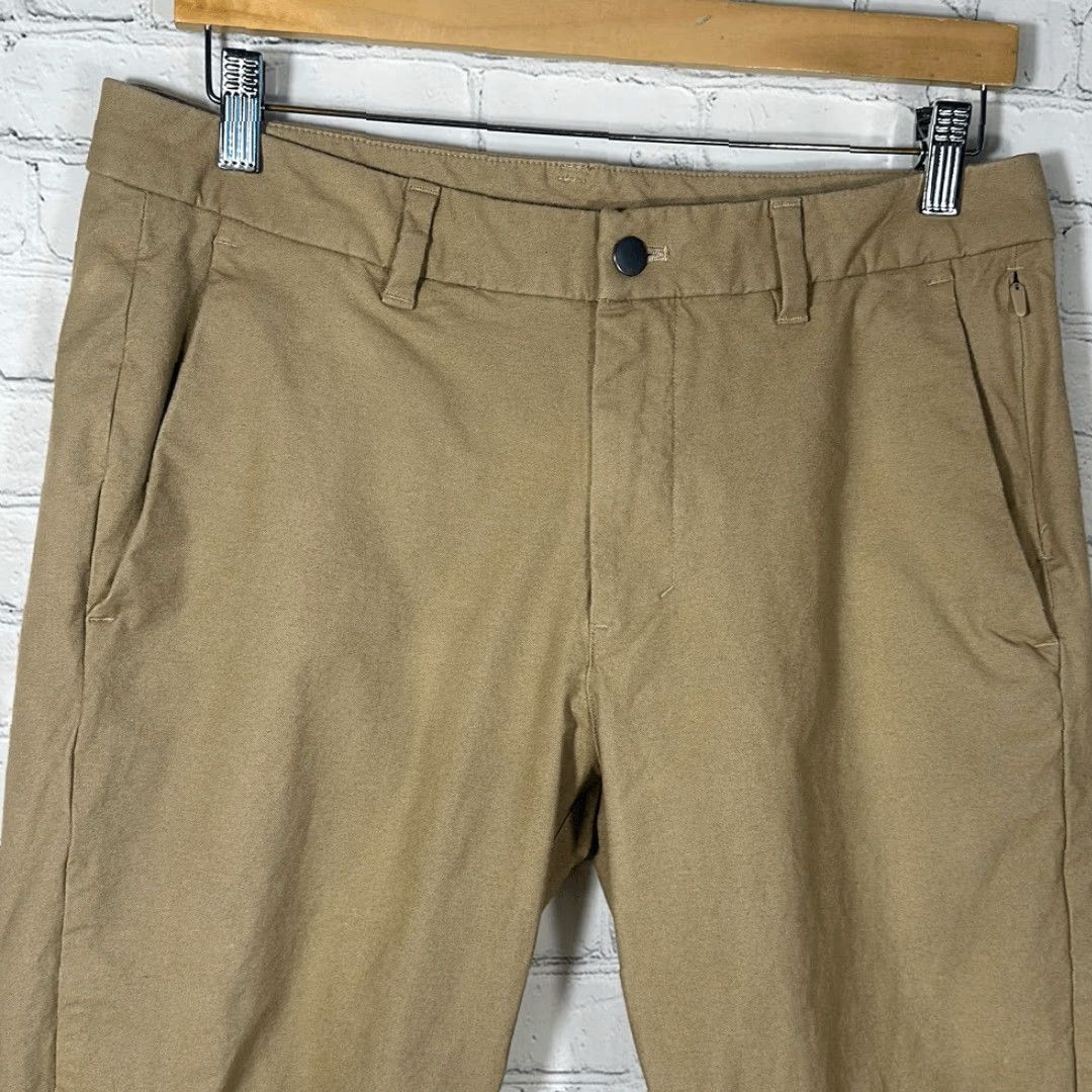 Lululemon Lululemon ABC Commission Pants Trouser 32 Chino Khaki Pants Men 32 Regular Tan Blue Inseam 31 M5ACOS Size US 32 / EU 48 - 2 Thumbnail