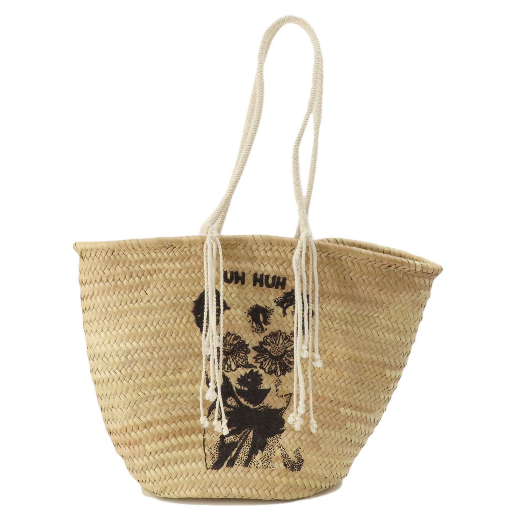 image of Celine Basket Bag Carlos Valencia Collaboration Tote Raffia Women's Celine