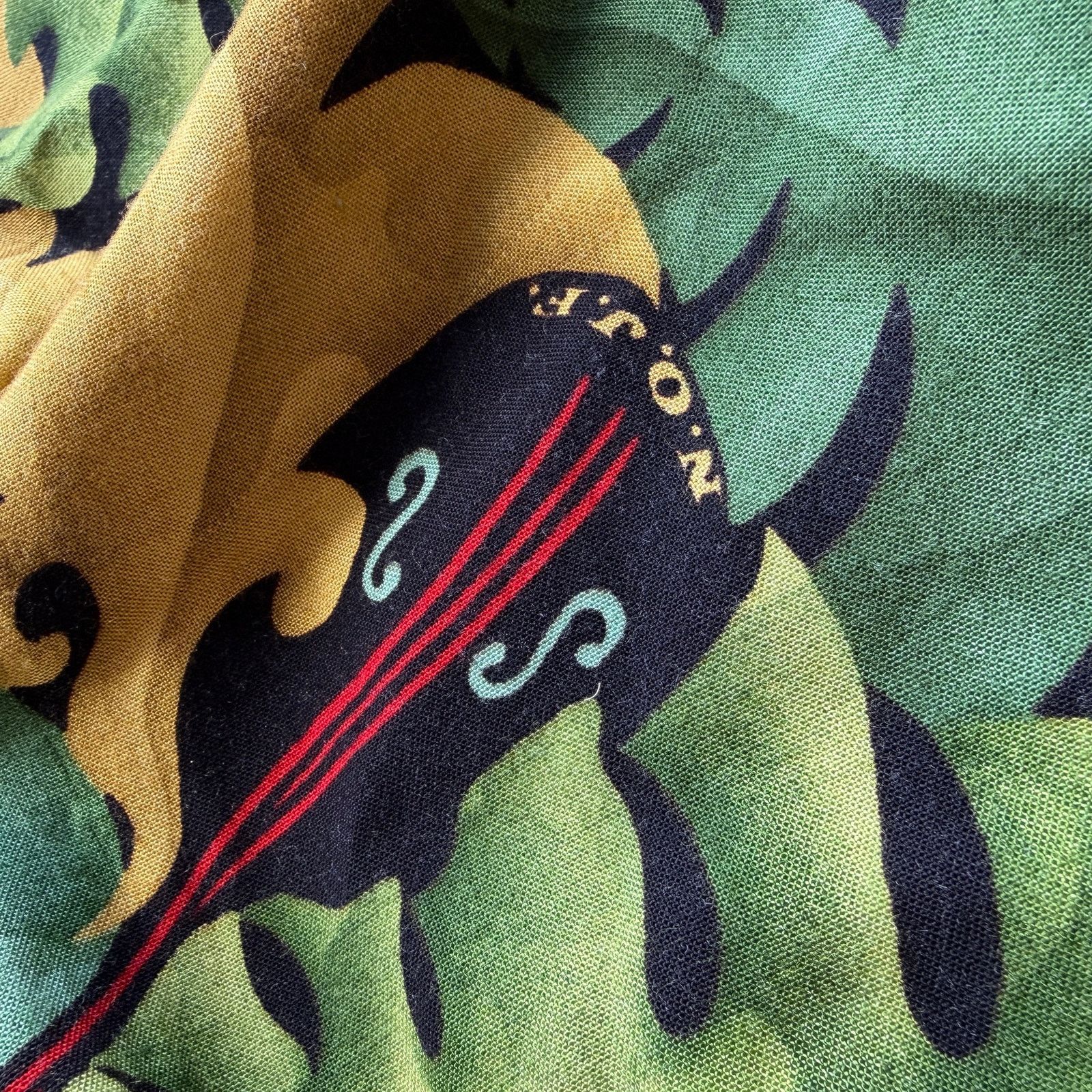 Other Vintage BayouWear Crocodile Jazz Hawaiian Rayon Shirt Size US L / EU 52-54 / 3 - 5 Thumbnail