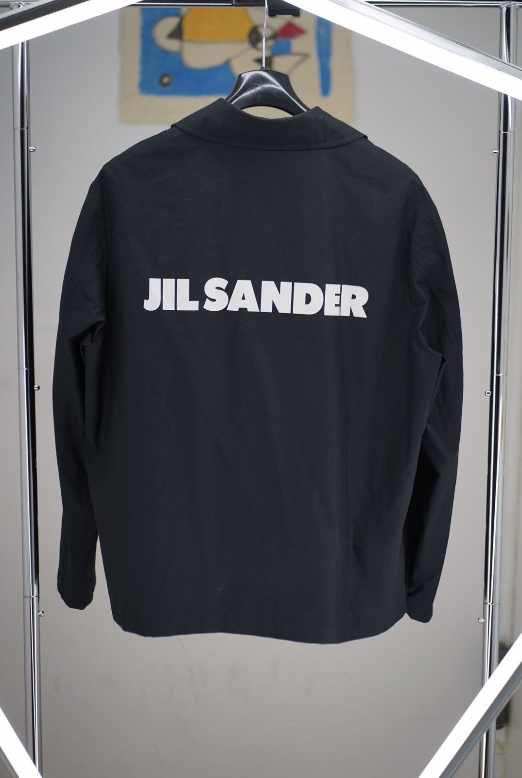 Jil Sander Logo Graphic Cotton Coach's Jacket Size US M / EU 48-50 / 2 - 5 Thumbnail