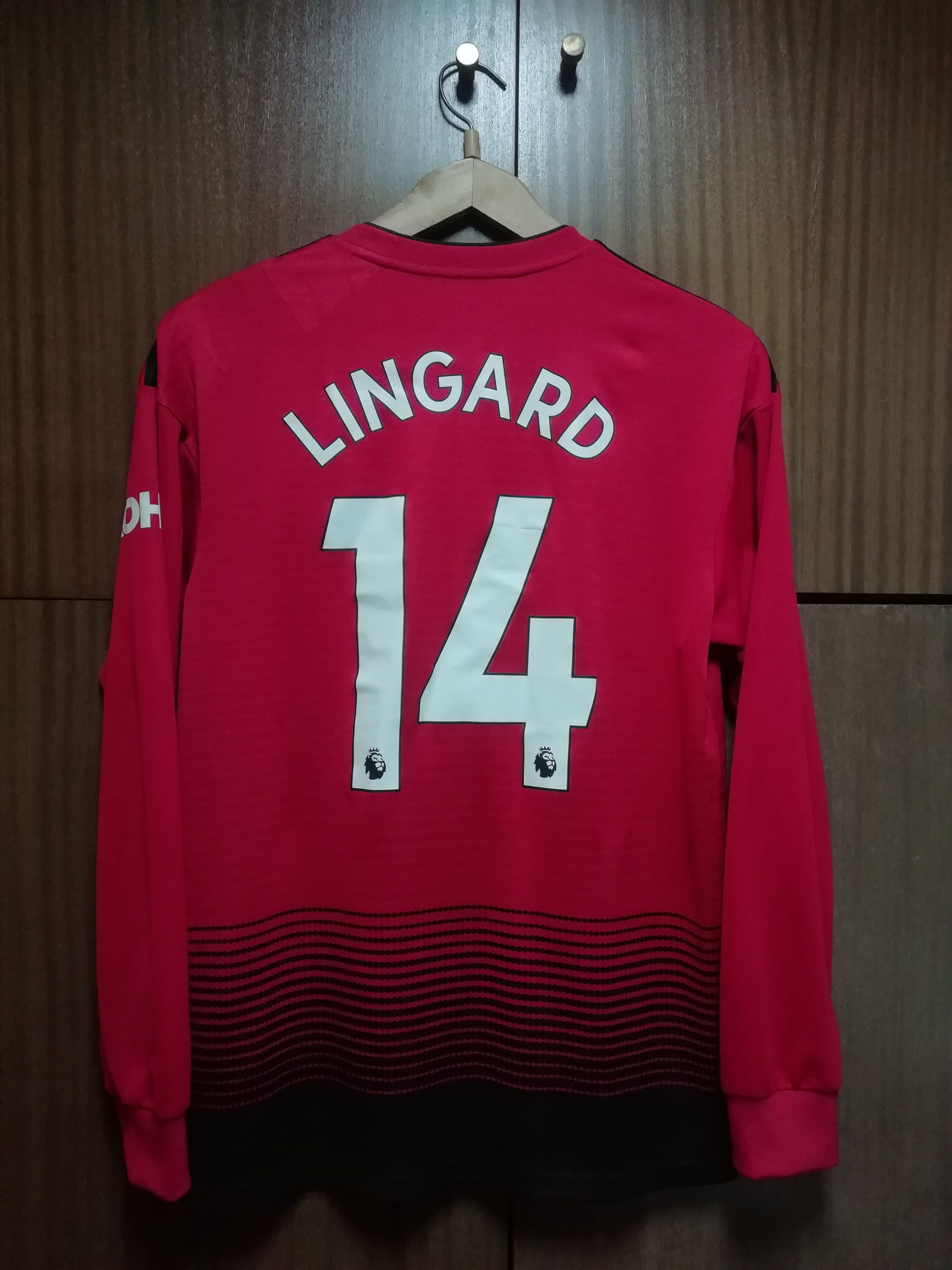 Manchester United Lingard Home 2018 2019 Adidas Shirt L/S