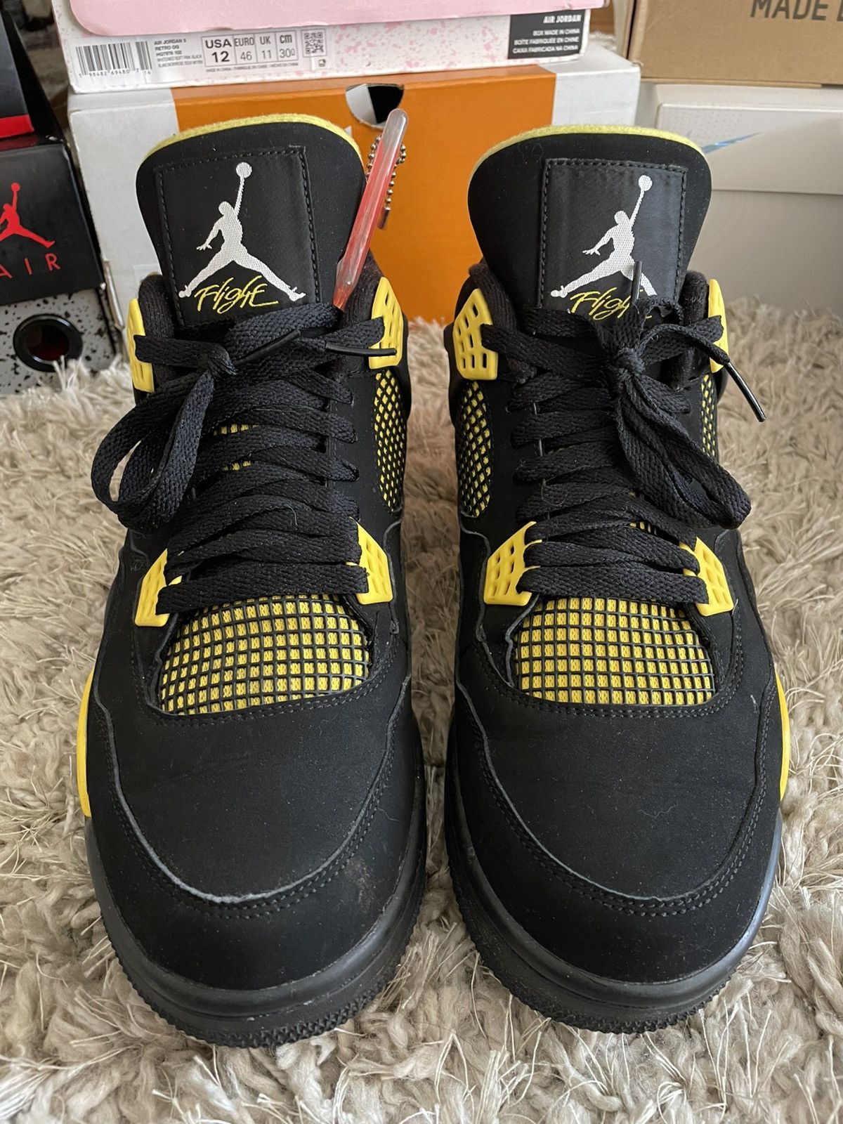 Jordan Brand Jordan 4 Thunder Size US 11 / EU 44 - 4 Thumbnail