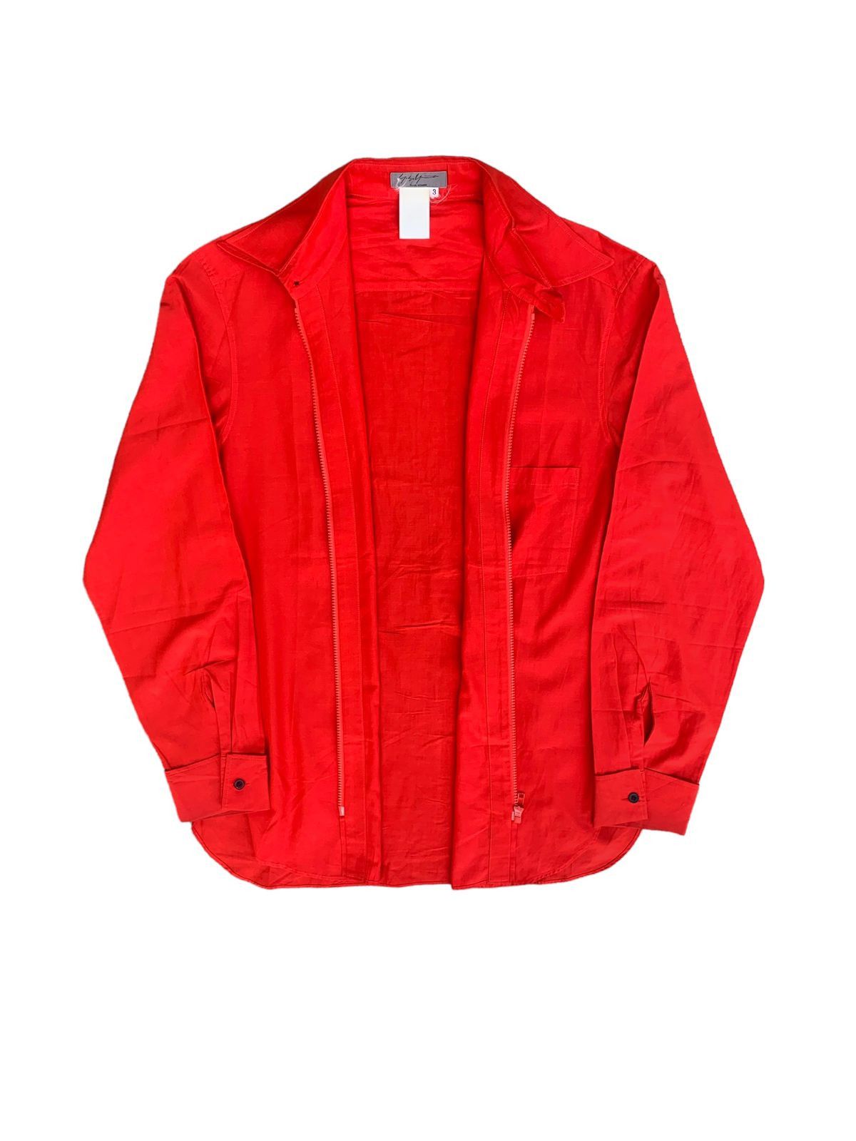 Y's 💥Vintage Yohji Yamamoto Pour Homme Zipper LS Shirt Size US L / EU 52-54 / 3 - 6 Thumbnail