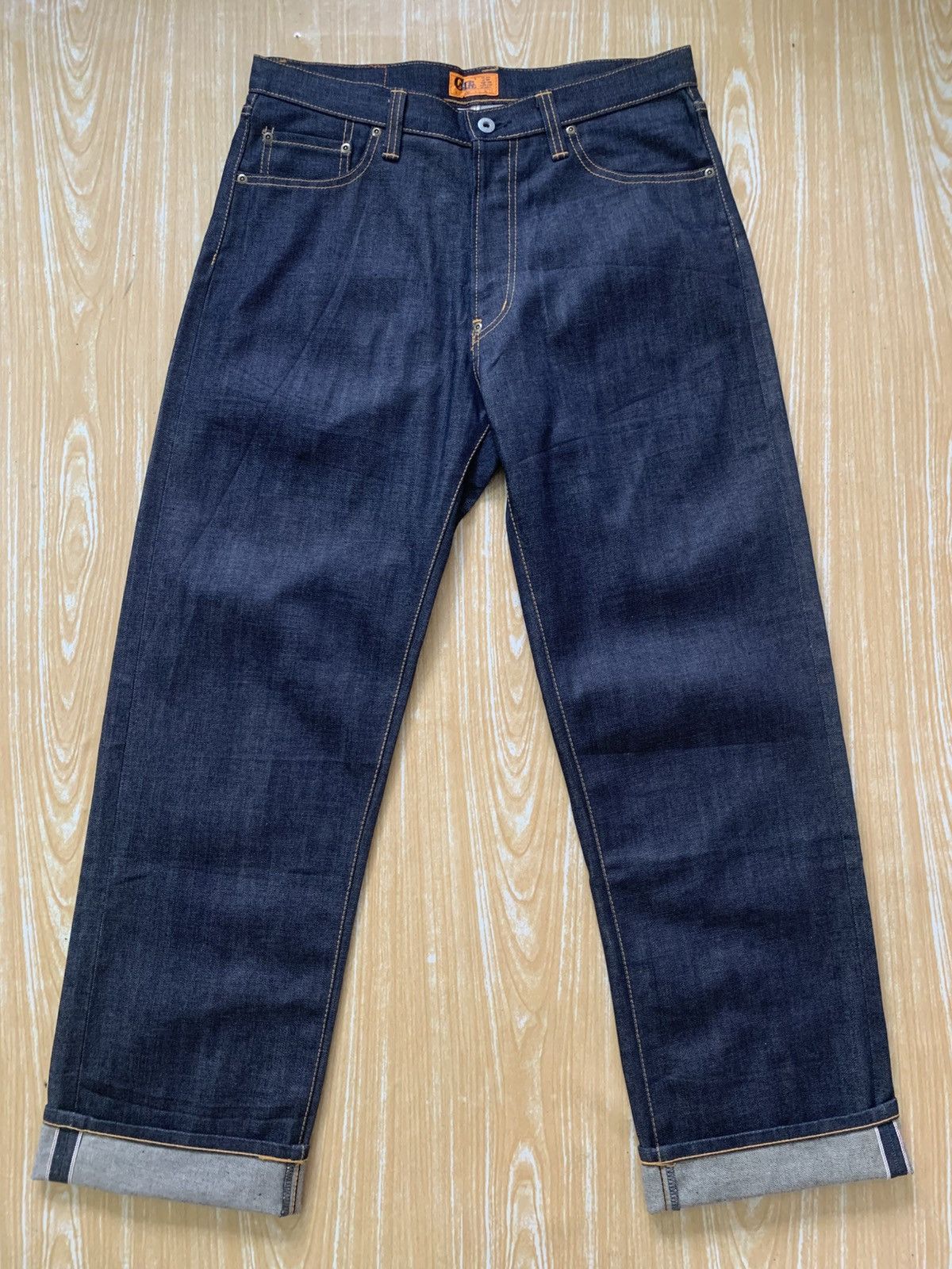 Japanese Brand 🔥 Rare.. Calee Selvedge Hard Denim Jeans Pants Size US 33 - 2 Thumbnail