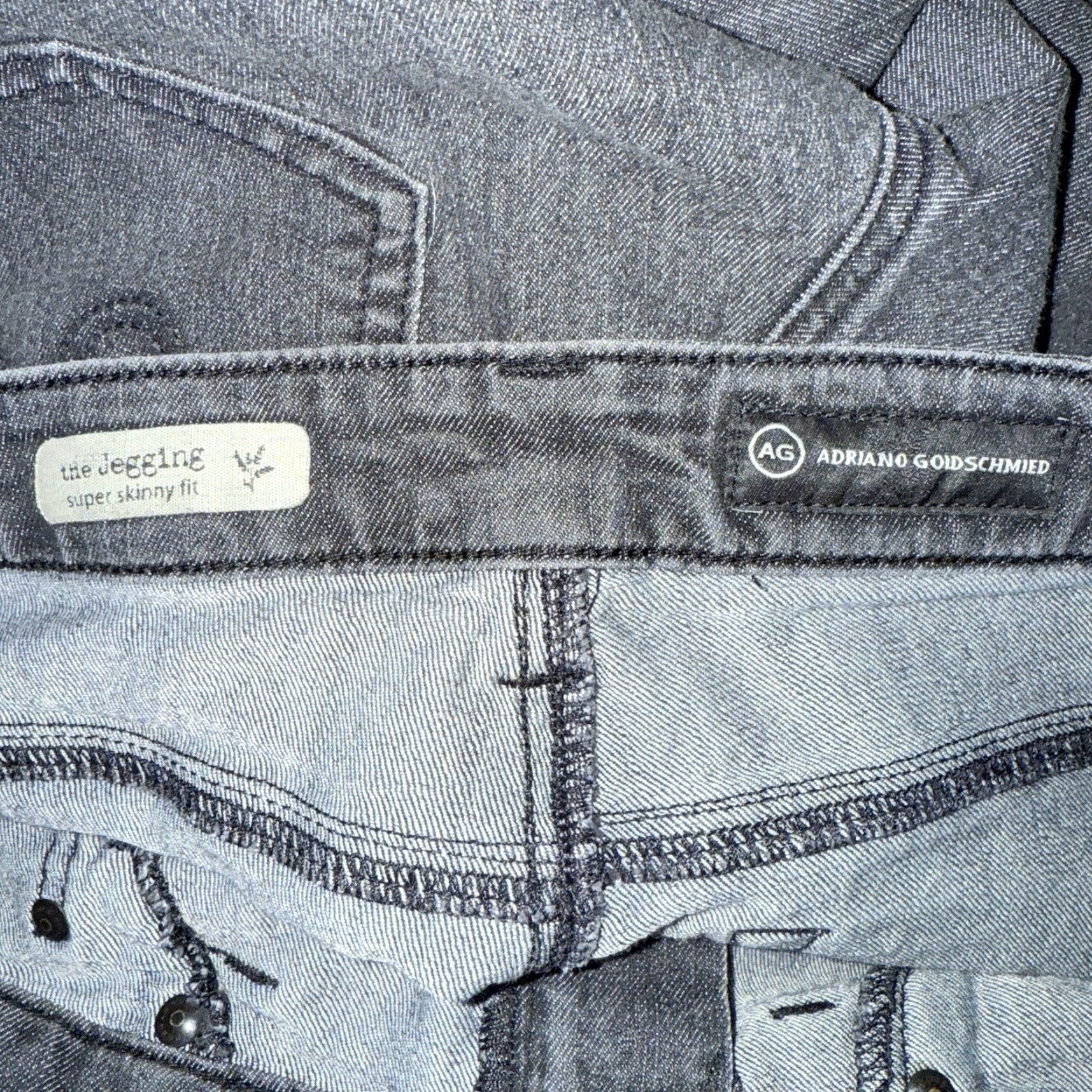 Vintage AG Adriano Goldschmied The Jegging Super Skinny Fit Jeans Womens Size 29x28 Gray Skinny Womens Jeans Size 29" - 4 Thumbnail