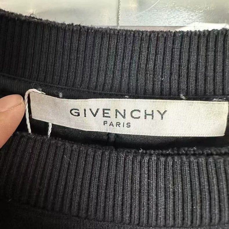 Givenchy Givenchy Black Destruction Logo Sweatshirt Size US XS / EU 42 / 0 - 3 Thumbnail