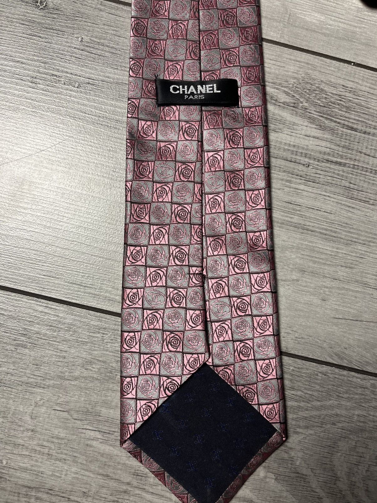 Chanel Chanel paris silk tie roses logo Size ONE SIZE - 4 Thumbnail