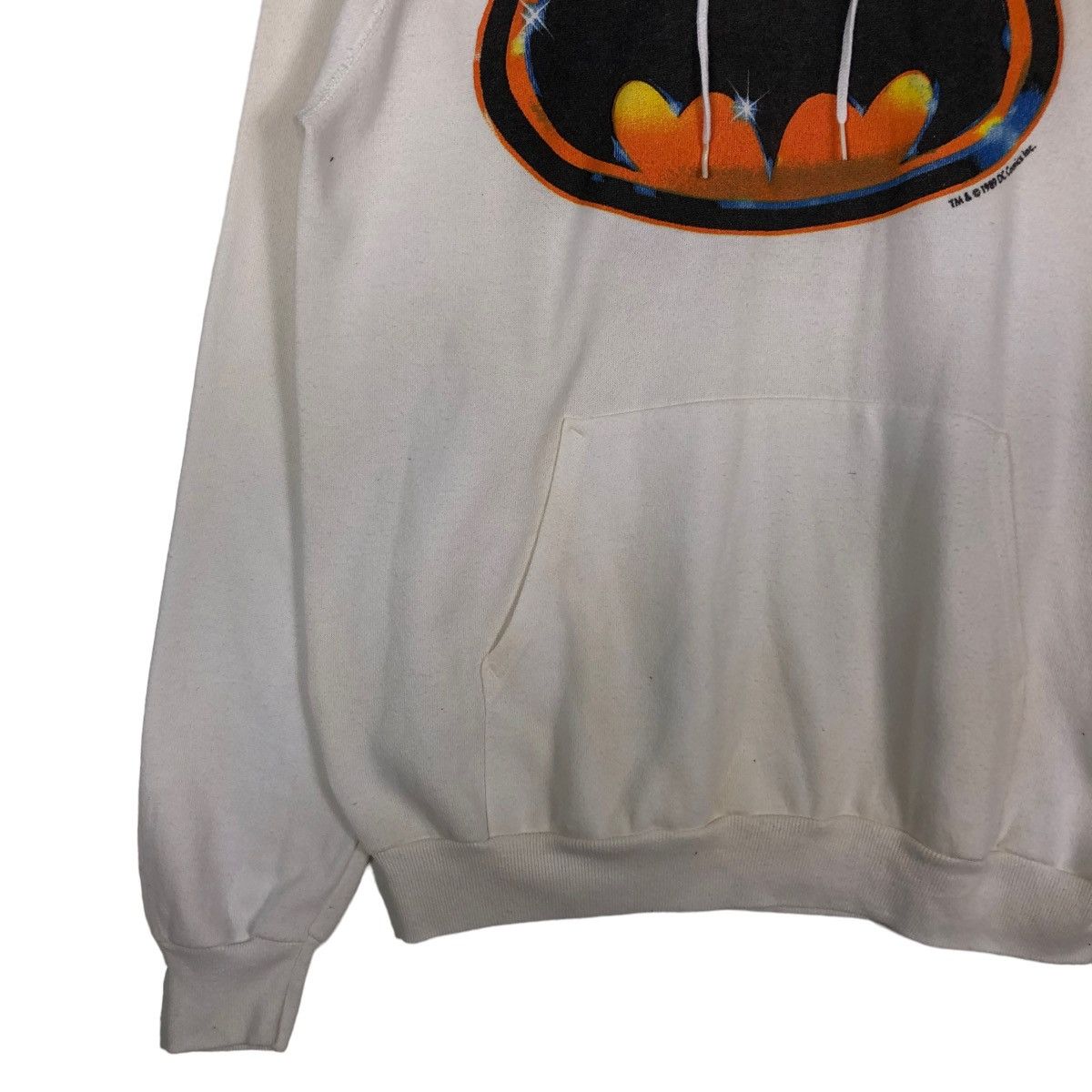 Vintage 🔥VINTAGE 1989 BATMAN HOODIE BIG LOGO DC COMIC USA Size US L / EU 52-54 / 3 - 4 Thumbnail