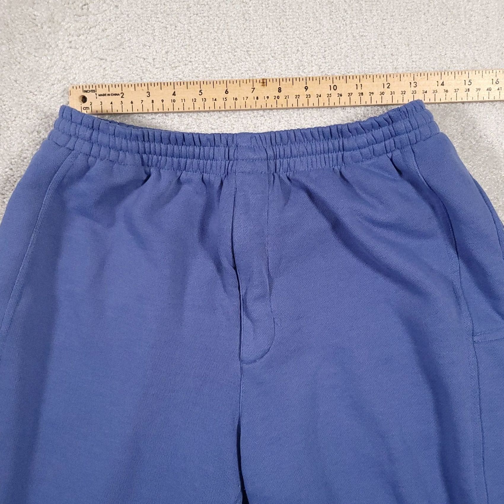 London Fog London Fog Pants Mens Medium Blue Jogger Sweatpants Pockets Elastic Waist Zipper Size US 31 - 4 Thumbnail