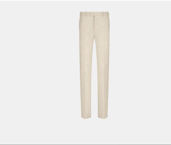 Dior Tailored Chinos Off-White Virgin Wool Size US 28 / EU 44 - 1 Thumbnail