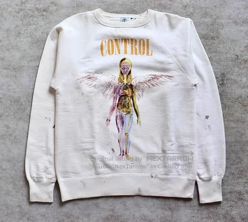 Saint Michael Saint Michael White Washed Distressed Hoodie Size US M / EU 48-50 / 2 - 1 Thumbnail