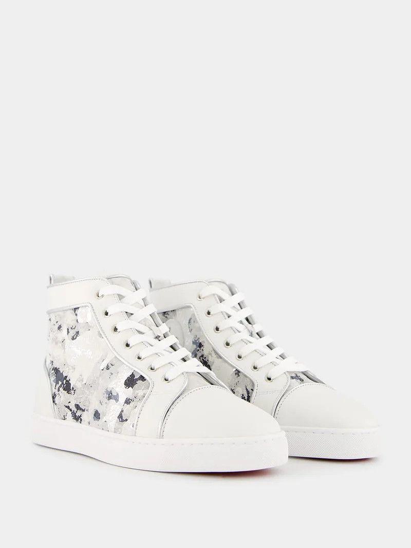 Christian Louboutin o1bcso1str1024 Louise Orlato Flat in White Size US 11 / EU 44 - 3 Thumbnail