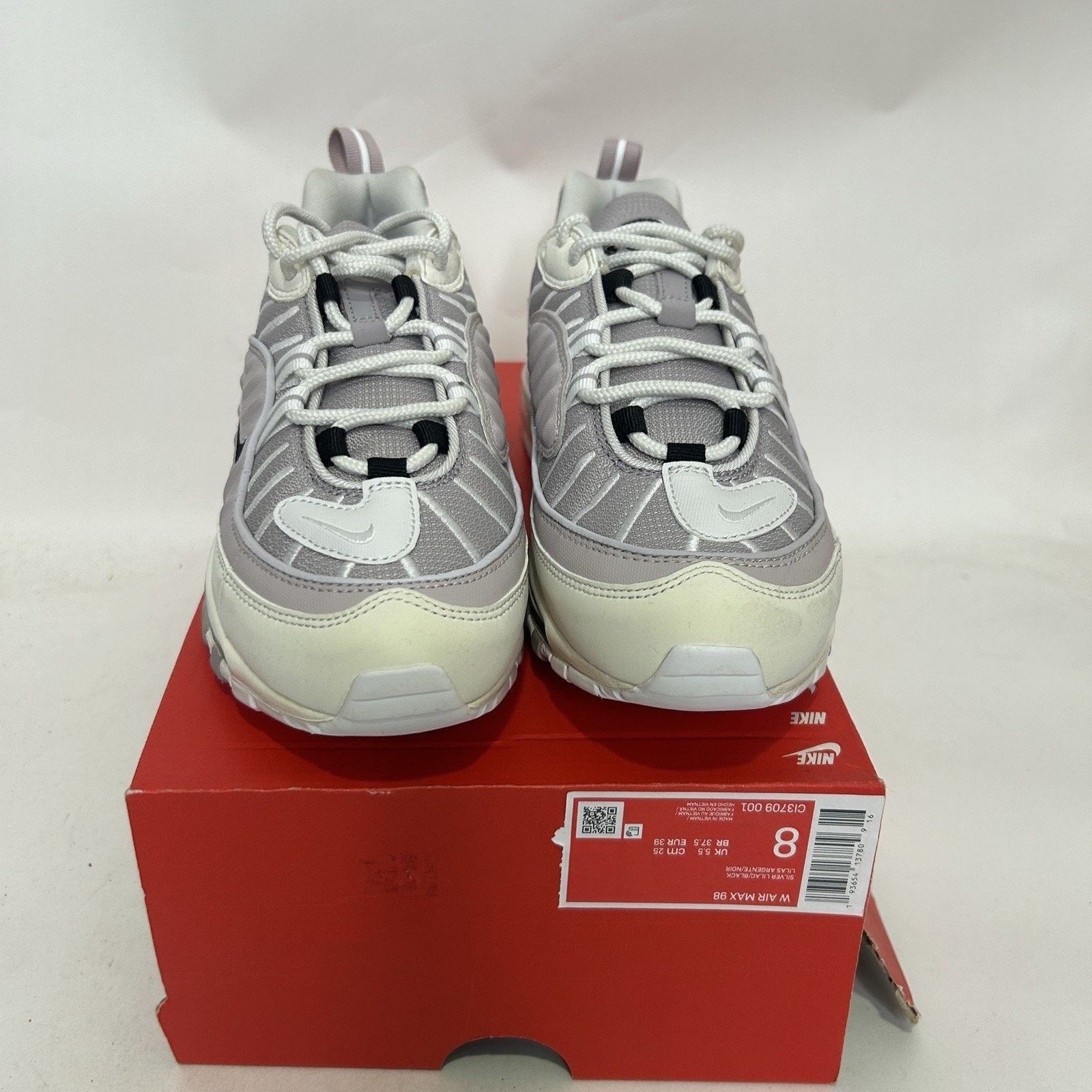 Nike Nike Air Max 98 WMNS “Silver Lilac Violet Black White” Size US 8 / IT 38 - 2 Thumbnail