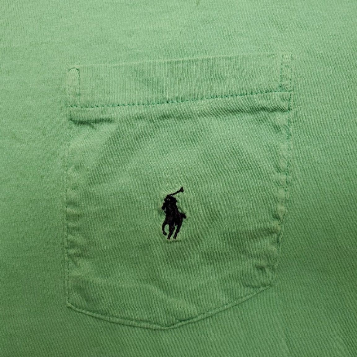 Ralph Lauren VINTAGE Polo Ralph Lauren Shirt Mens M Green 100% Cotton Made in USA Tee Size US M / EU 48-50 / 2 - 4 Thumbnail