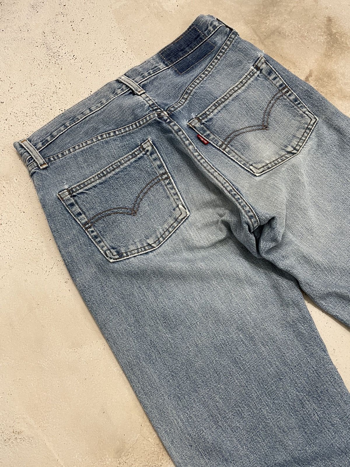 Levi's Vintage 90s Repro Levis 502 Selvedge Redline Big E Size US 30 / EU 46 - 14 Thumbnail