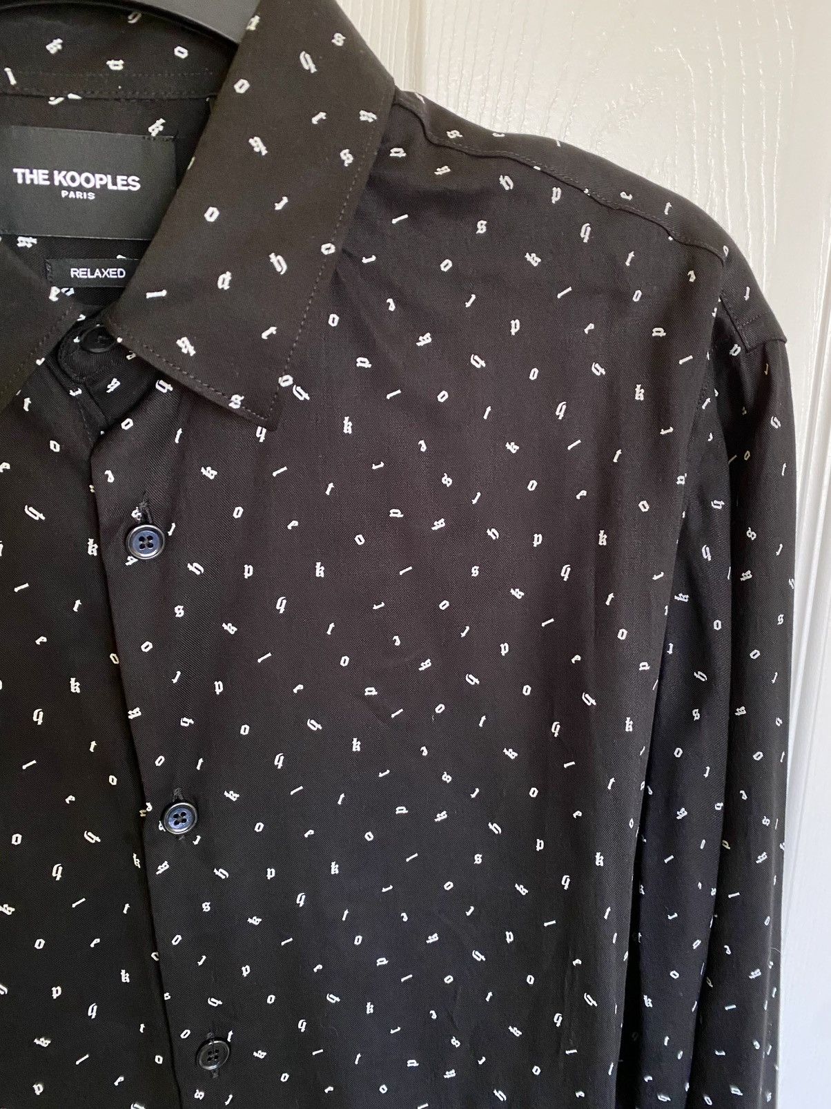 The Kooples The Kooples Men’s Black Letters Shirt Medium Size US M / EU 48-50 / 2 - 3 Thumbnail
