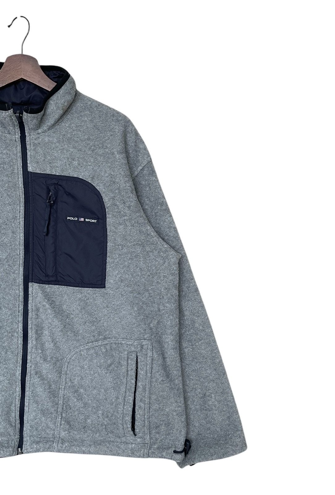 Polo Ralph Lauren Vintage Brand Polo Sport RL Reversible Fleece Jacket 1990s Size US L / EU 52-54 / 3 - 6 Thumbnail