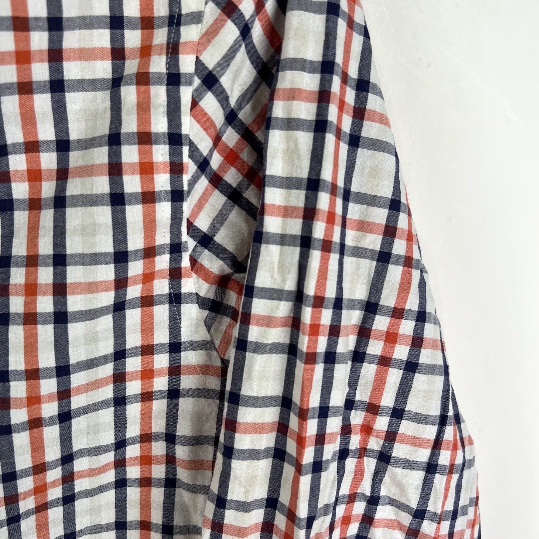 Michael Kors Michael Kors Plaid Print Button Up Shirt Men 2XL Orange Long Sleeve Casual Workwear Shirt Size US XXL / EU 58 / 5 - 2 Thumbnail