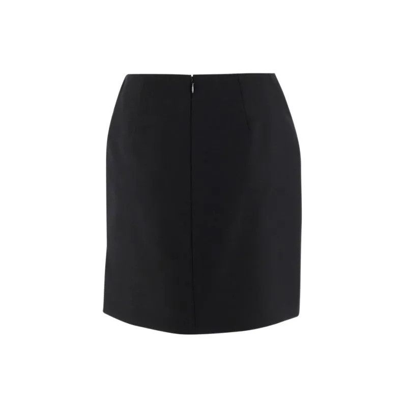 Alexander McQueen o1y0325 Mini Skirt in Black Size 25" / US 0 / IT 36 - 2 Thumbnail