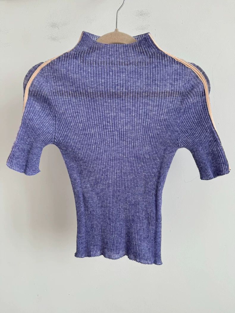 Issey Miyake issey miyake Purple short-sleeved shirt Size S / US 4 / IT 40 - 1 Thumbnail