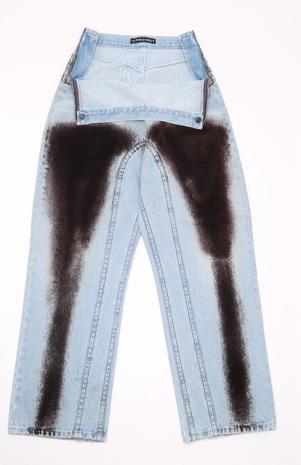 Y/Project Flock Soufflé Cow Denim Size 30" / US 8 / IT 44 - 2 Thumbnail