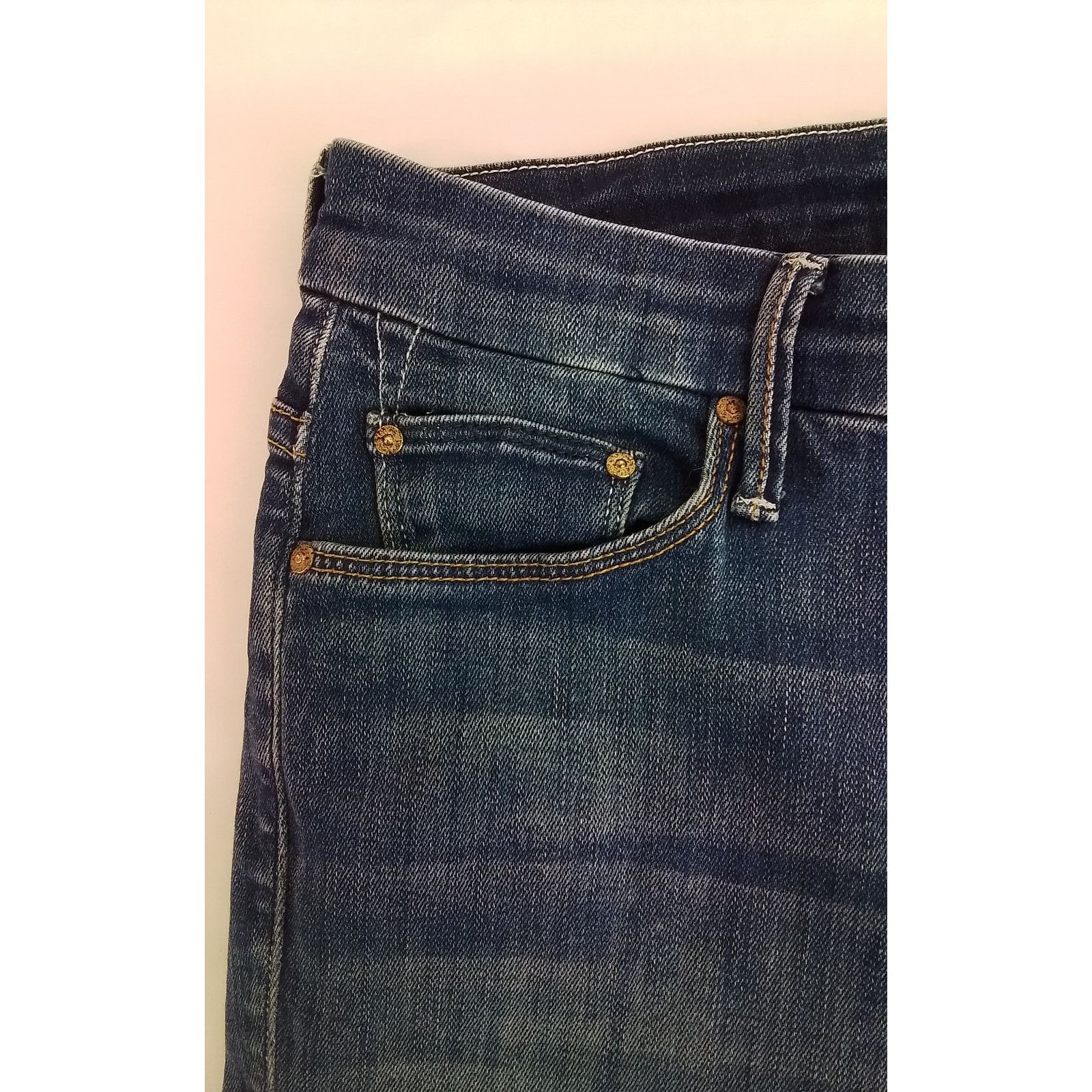 MOTHER Mother Looker Ankle Fray Jean Women's 29" High Waist Size 29" - 6 Thumbnail