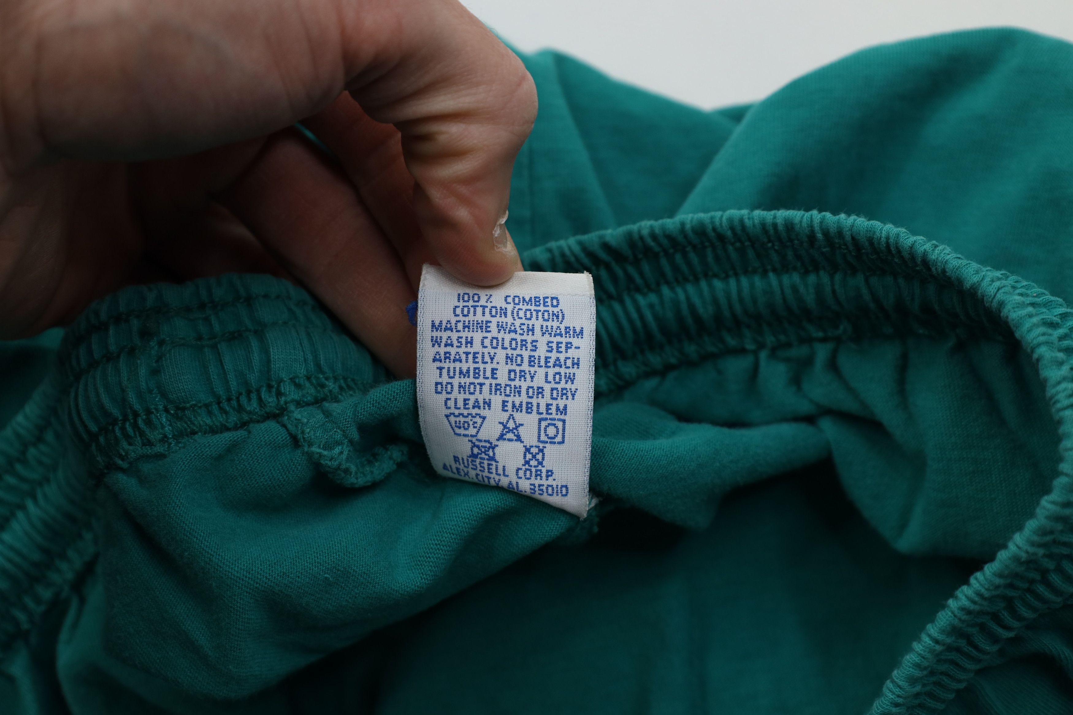 Russell Athletic Vintage 90s Russell Athletic Joggers Pants Teal Cotton USA Size US 38 / EU 54 - 11 Thumbnail