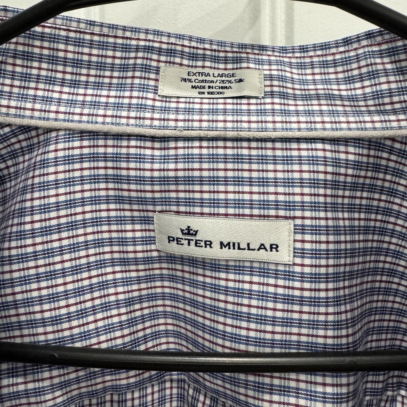 Peter Millar Peter Millar XL Cotton/Silk Blend Embroidered Shirt Size US XL / EU 56 / 4 - 2 Thumbnail