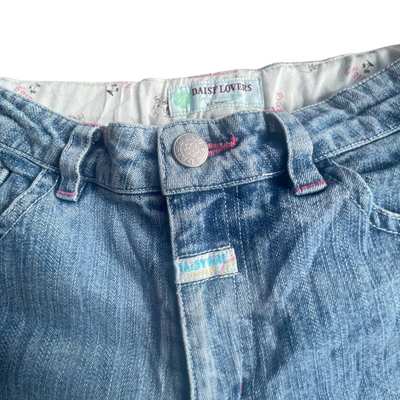 Beauty Beast × Hysteric Glamour × Vintage Vintage Daisy Lovers Embroided Side Tap Flare Denim Pants Size 28" / US 6 / IT 42 - 10 Thumbnail