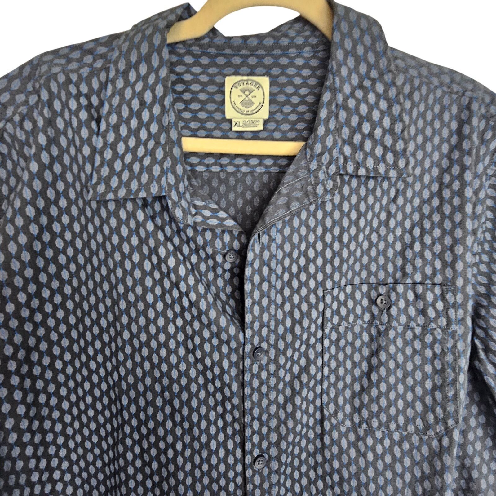 Voyage Voyager Mens Geometric Print Shirt XL Grunge Skater Casual Size US XL / EU 56 / 4 - 2 Thumbnail