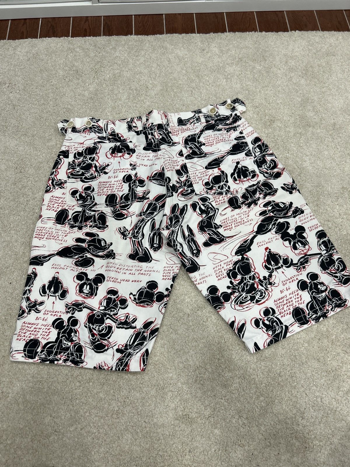 Comme des Garcons SHIRT Cdg comme des garcons shirt disney mickey sketch print aop Size US 32 / EU 48 - 5 Thumbnail