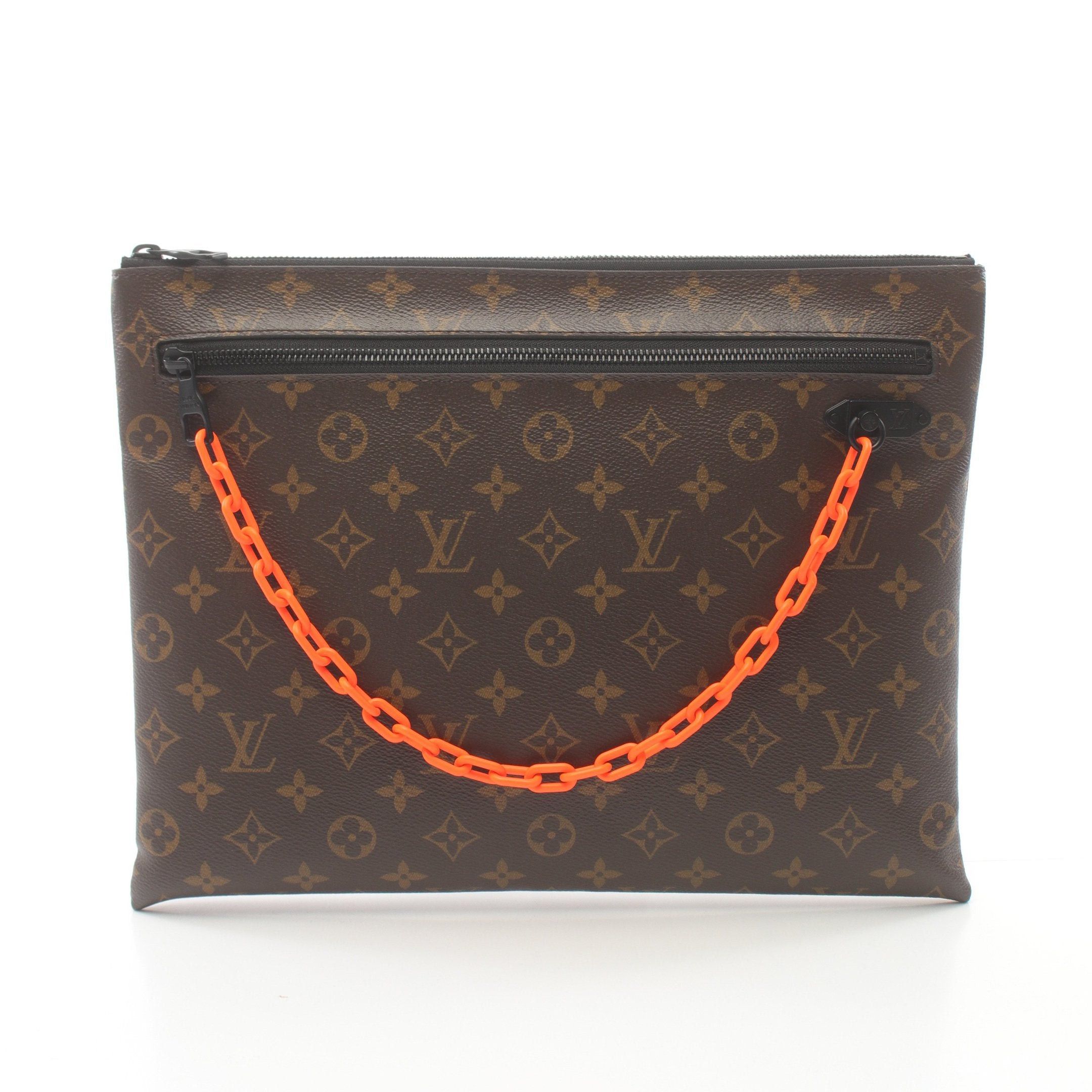 Louis Vuitton Louis Vuitton Pochette A4 Monogram Solar Lei Clutch Bag Brown Black Orange Size ONE SIZE - 1 Thumbnail