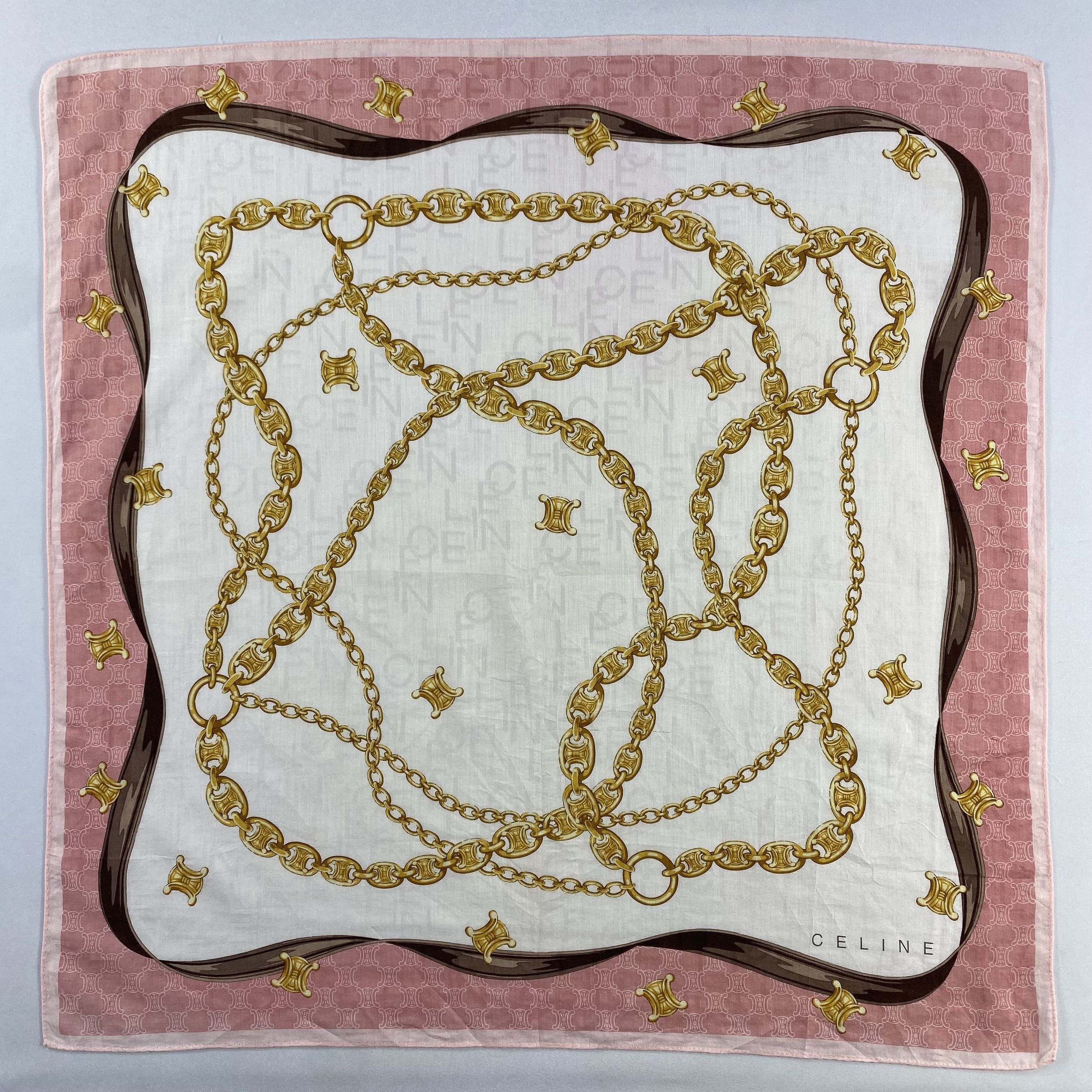 Celine × Vintage Celine Handkerchief / Neckerchief / Bandana-P1357 Size ONE SIZE - 1 Thumbnail