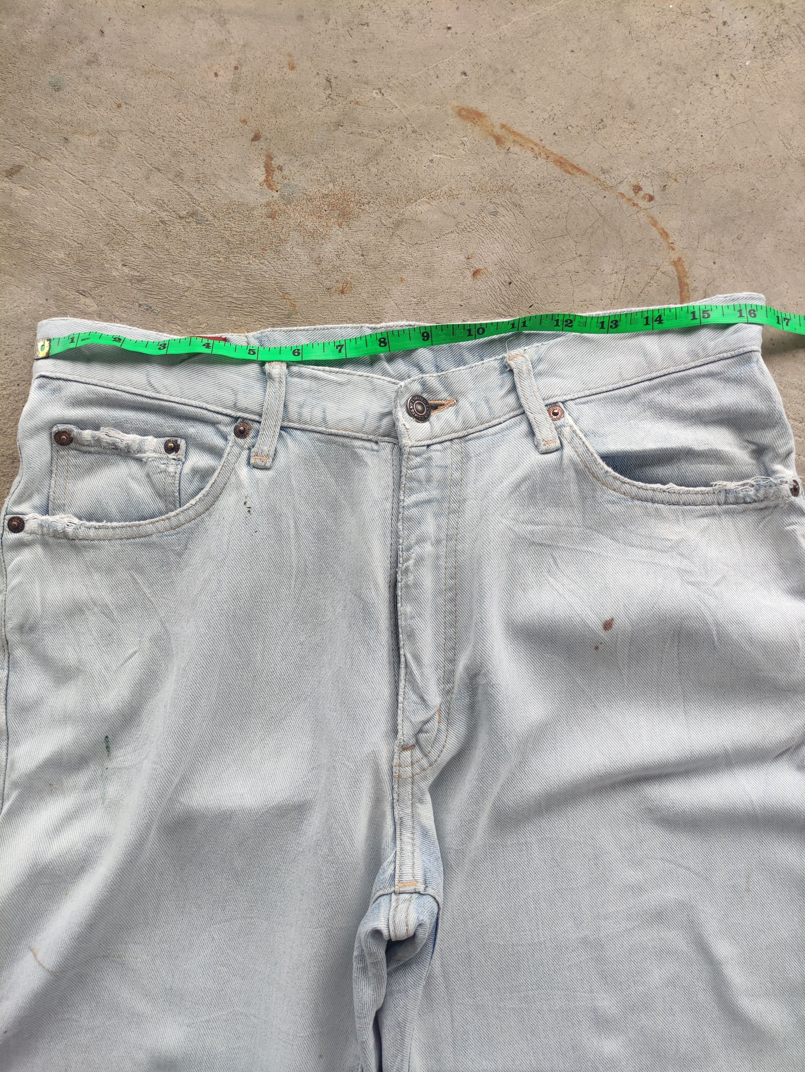 Edwin Vintage Edwin Jean Distressed Faded Denim Size US 33 - 6 Thumbnail