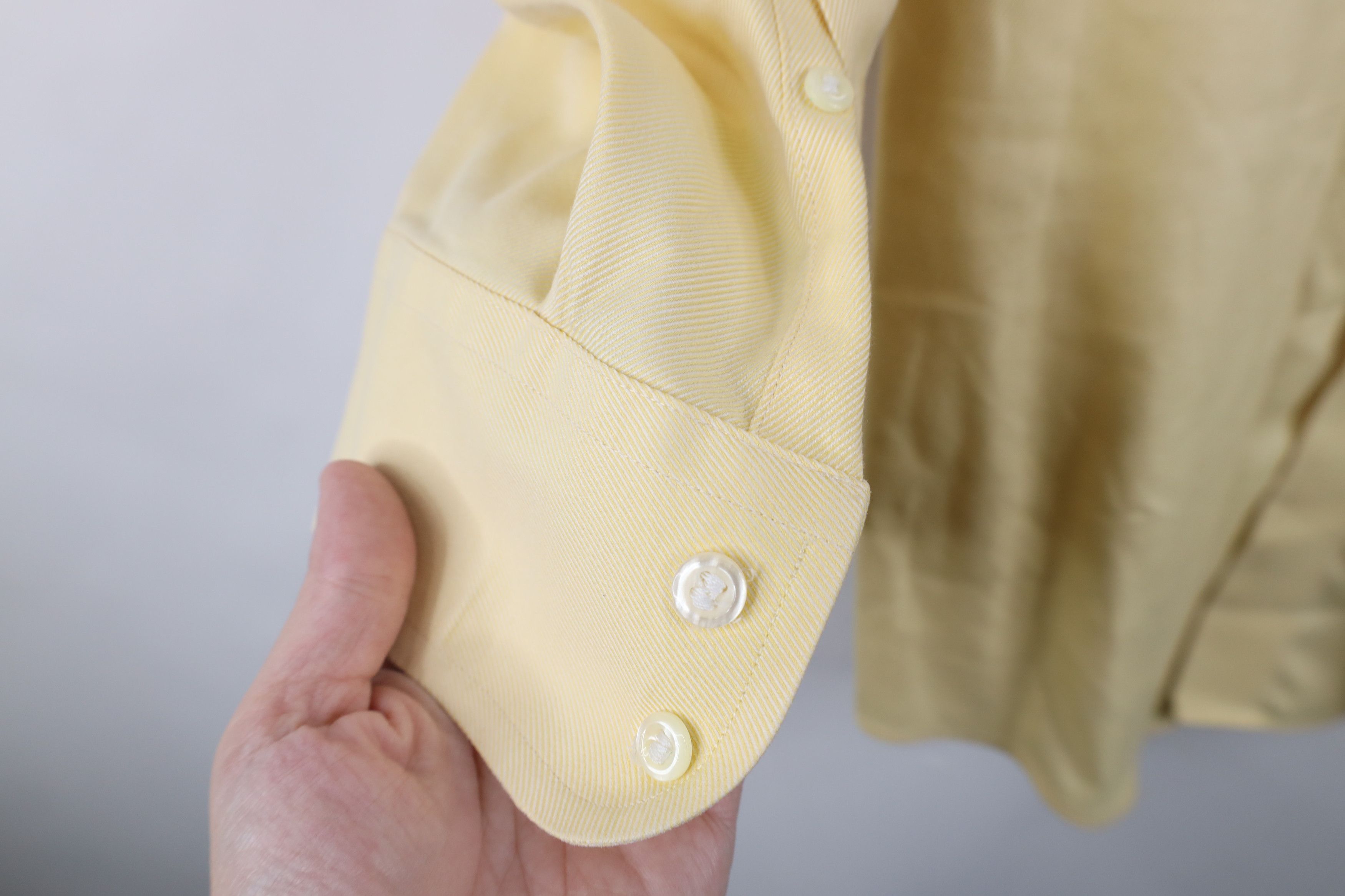 Brooks Brothers Vintage 90s Brooks Brothers Button Shirt Yellow Cotton Size US M / EU 48-50 / 2 - 5 Thumbnail