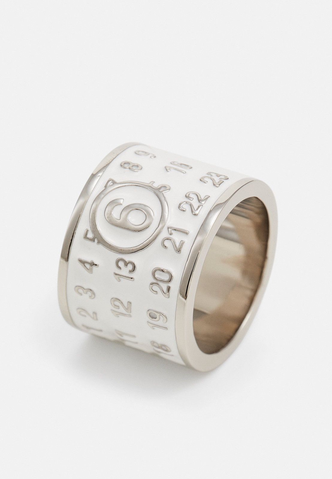 Maison Margiela !DS! SS24 Maison Margiela Numbers Silver White Ring Size ONE SIZE - 11 Thumbnail