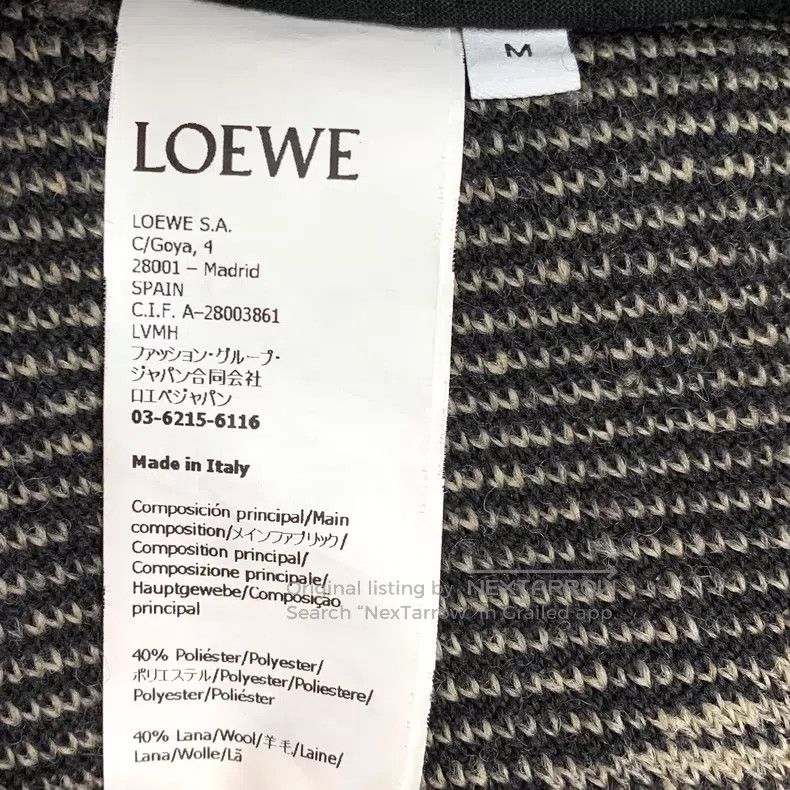 Loewe Loewe Black and grey logo floral hooded drawstring zip lon Size M / US 6-8 / IT 42-44 - 6 Thumbnail