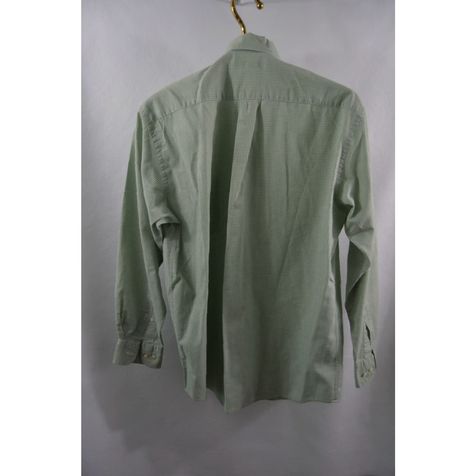 Banana Republic Banana Republic Shirt Mens L/S Green Check Cotton SZ Small Button-Down Long Sleeve Size US S / EU 44-46 / 1 - 2 Thumbnail