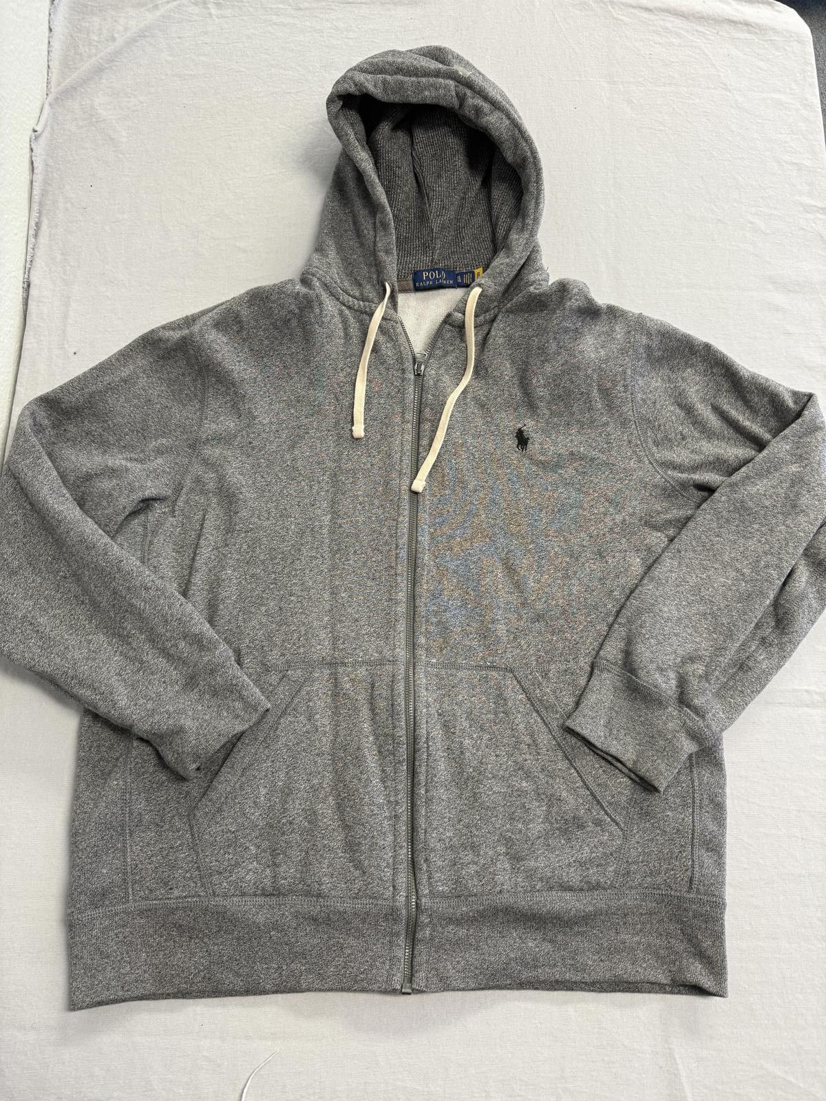 Polo Ralph Lauren Polo Ralph Lauren Full Zip Hoodie Ash Grey Heather Zip Up XL Size US XL / EU 56 / 4 - 1 Thumbnail