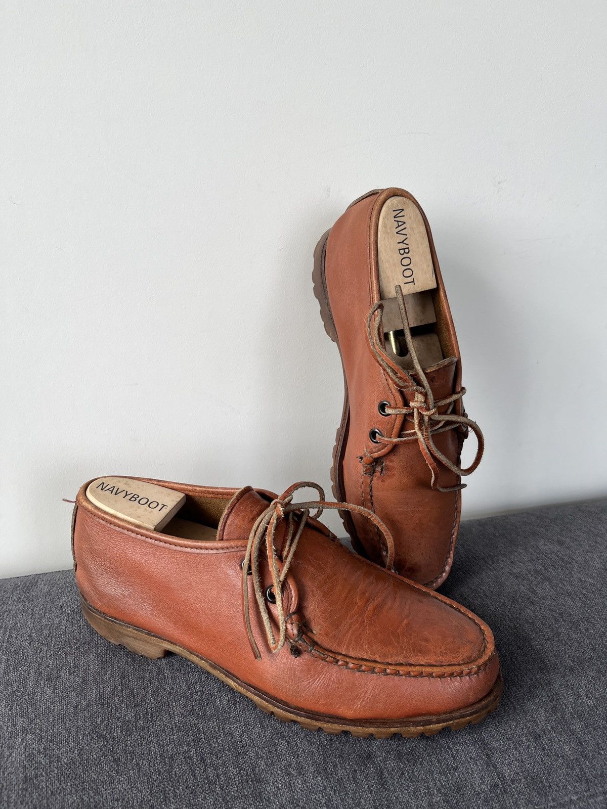 Quoddy Quoddy Handmade Leather Heritage Canoe Moccasins Boots Size US 7 / EU 40 - 17 Thumbnail