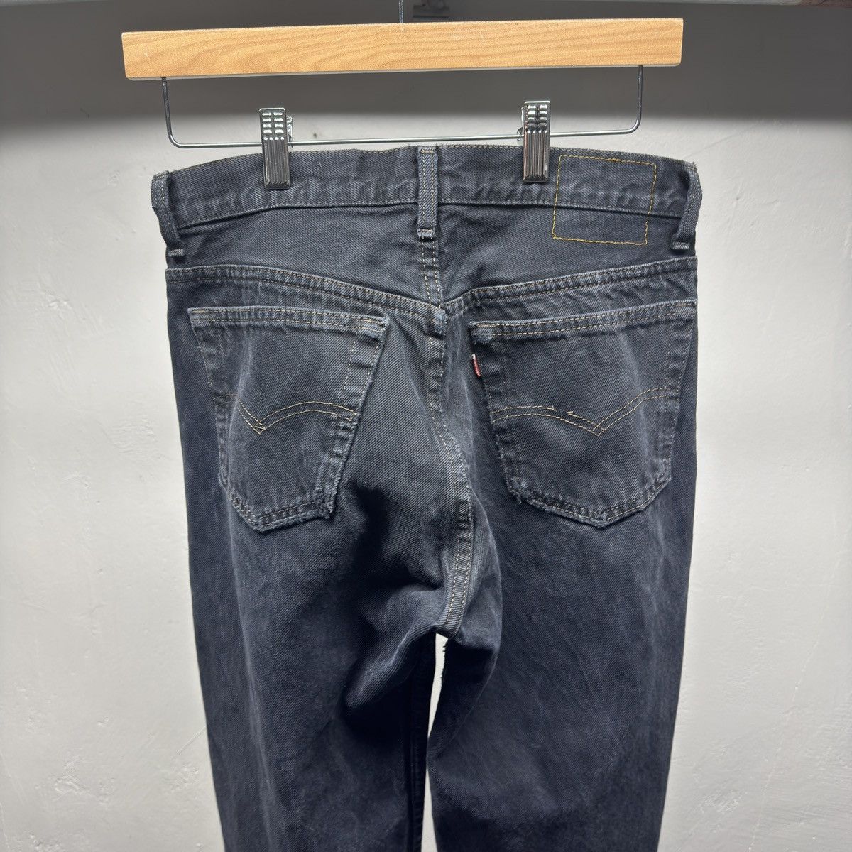 Levi's 90s Levi's 501 Black Distressed Jeans ERD Grunge Chrome Size US 30 / EU 46 - 8 Thumbnail