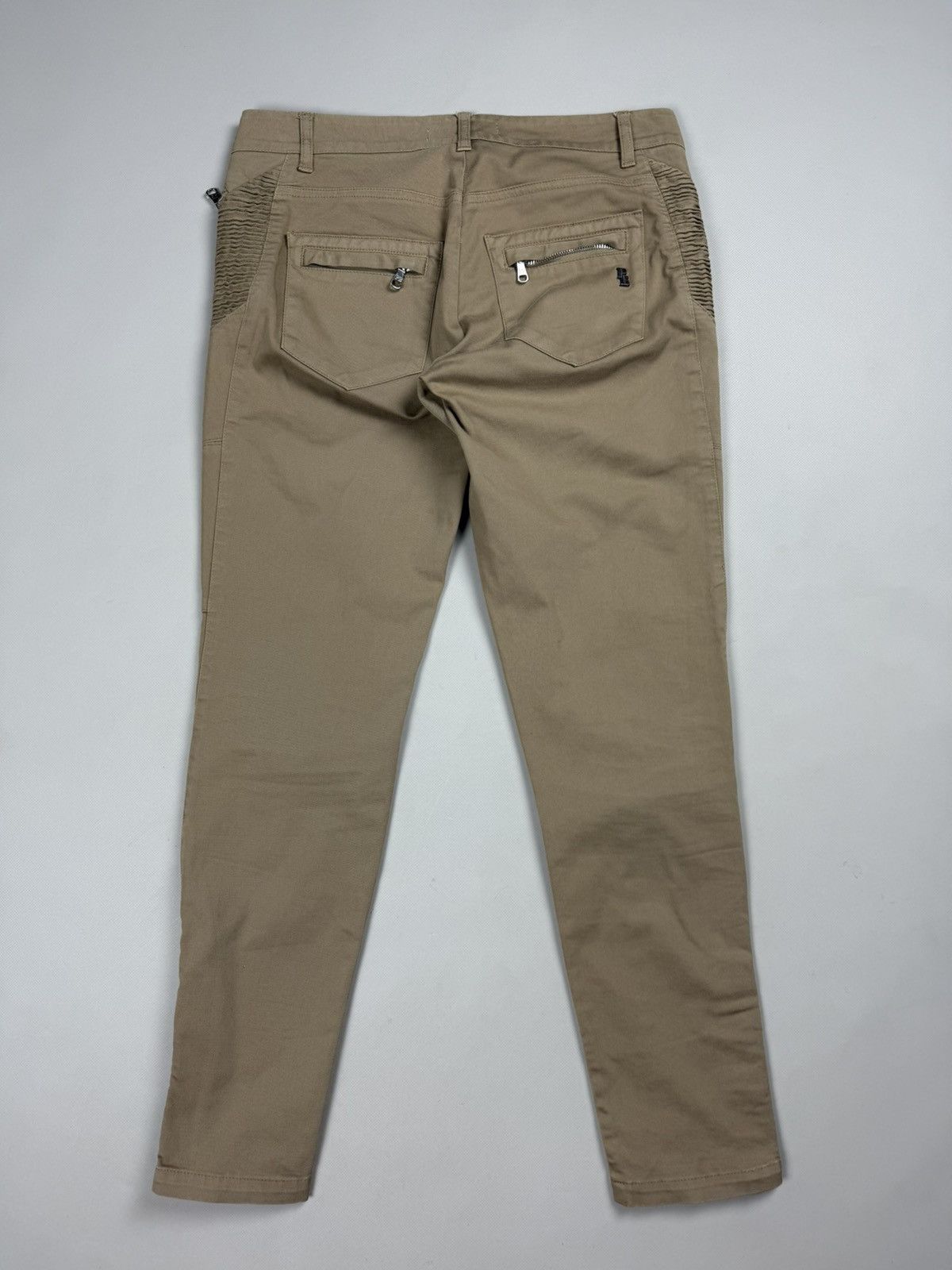Pierre Balmain Pierre Balmain Ladies Ankle Zip Biker Chino Pants Trousers Size 28" / US 6 / IT 42 - 16 Thumbnail