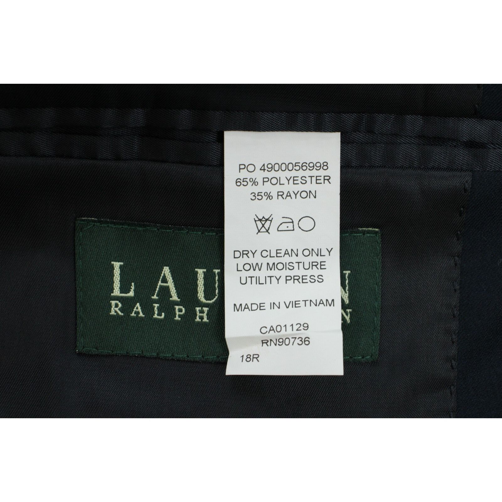 Lauren Ralph Lauren Lauren Ralph Lauren Blazer Womens 18R Navy Blue 2 Buttons Size XXL / US 16-18 / IT 52-54 - 5 Thumbnail