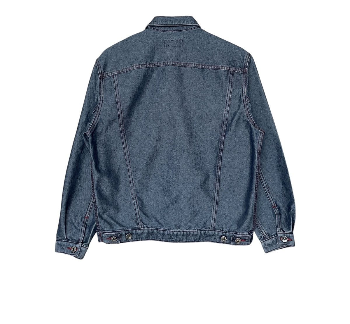 Guess × Vintage Vintage Brand Guess Made In Usa Waxed Denim Jacket 1990s Size US L / EU 52-54 / 3 - 2 Thumbnail