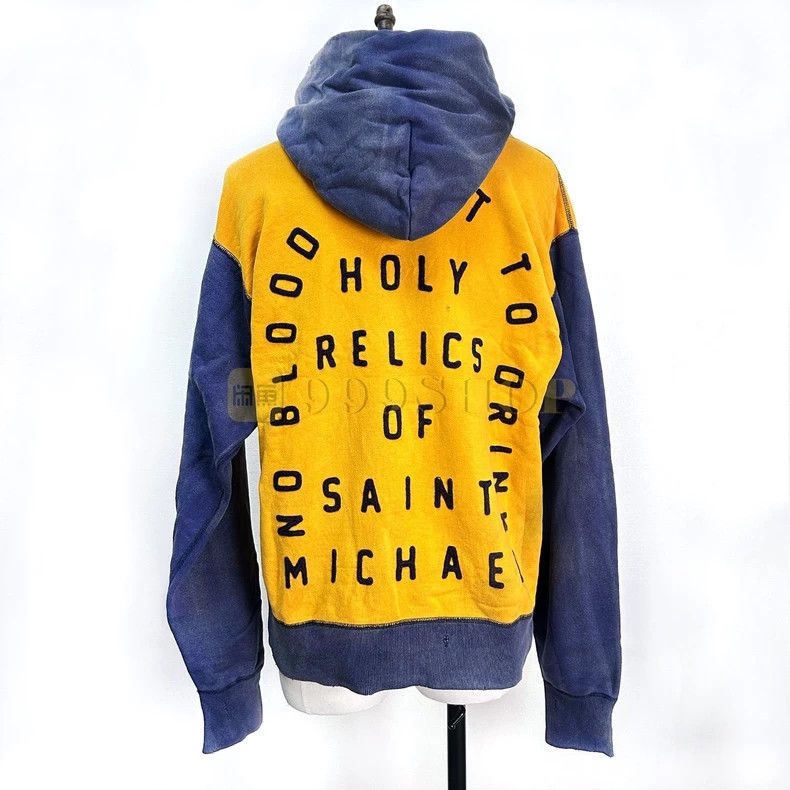 Saint Michael Saint Michael Washed color matching hoodie Size US M / EU 48-50 / 2 - 2 Thumbnail
