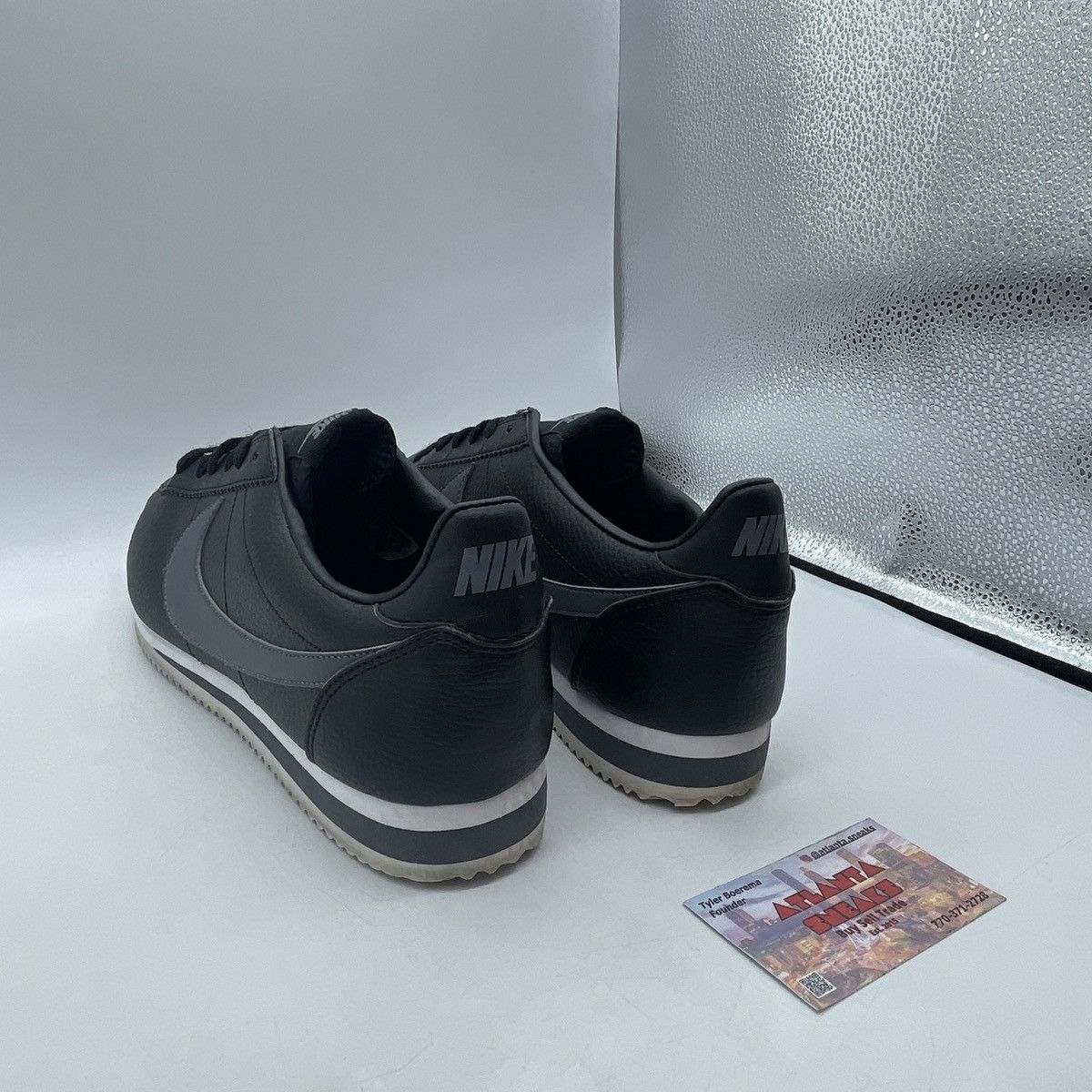 Nike Classic Cortez leather anthracite Size US 12 / EU 45 - 4 Thumbnail