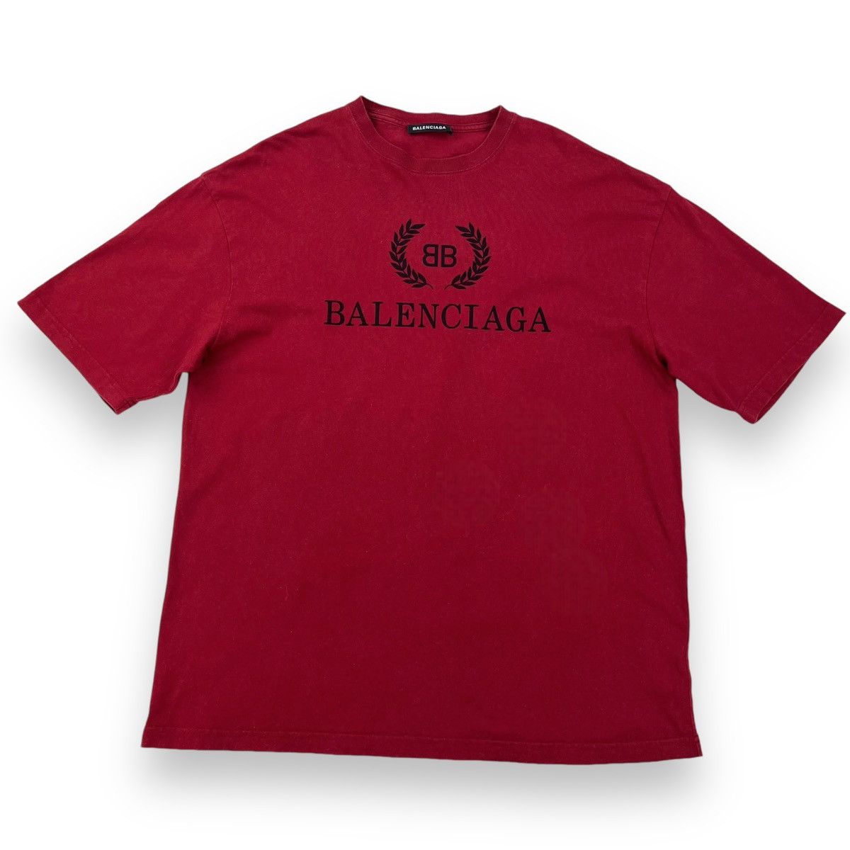 Balenciaga Balenciaga BB Crest Red T Shirt Size US M / EU 48-50 / 2 - 2 Thumbnail
