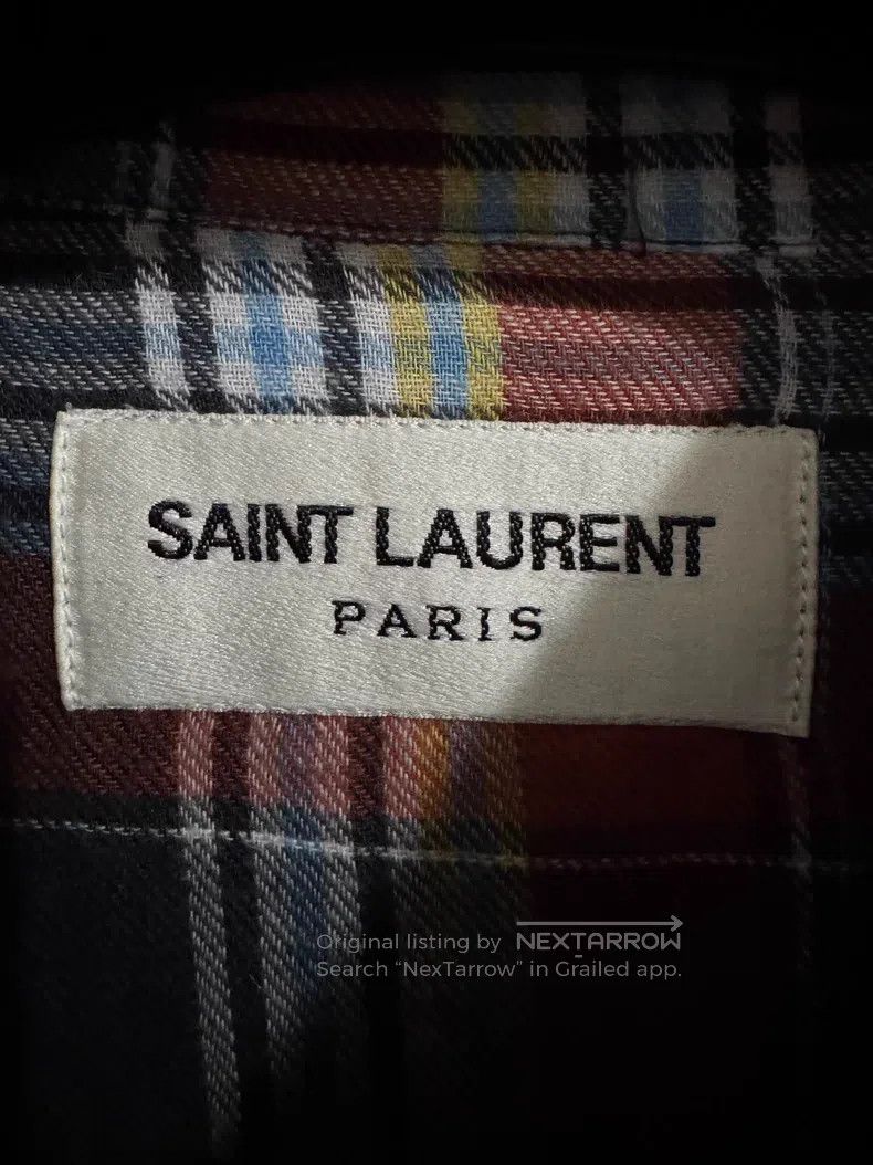 Saint Laurent Paris Saint Laurent Paris Scotch Pocket Multicolor Plaid Shirt Size US S / EU 44-46 / 1 - 5 Thumbnail