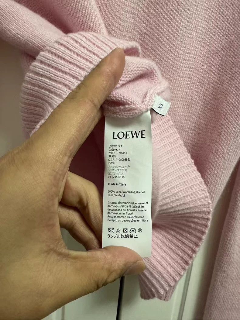 Loewe LOEWE Embroidered logo wool sweater Size XS / US 0-2 / IT 36-38 - 4 Thumbnail